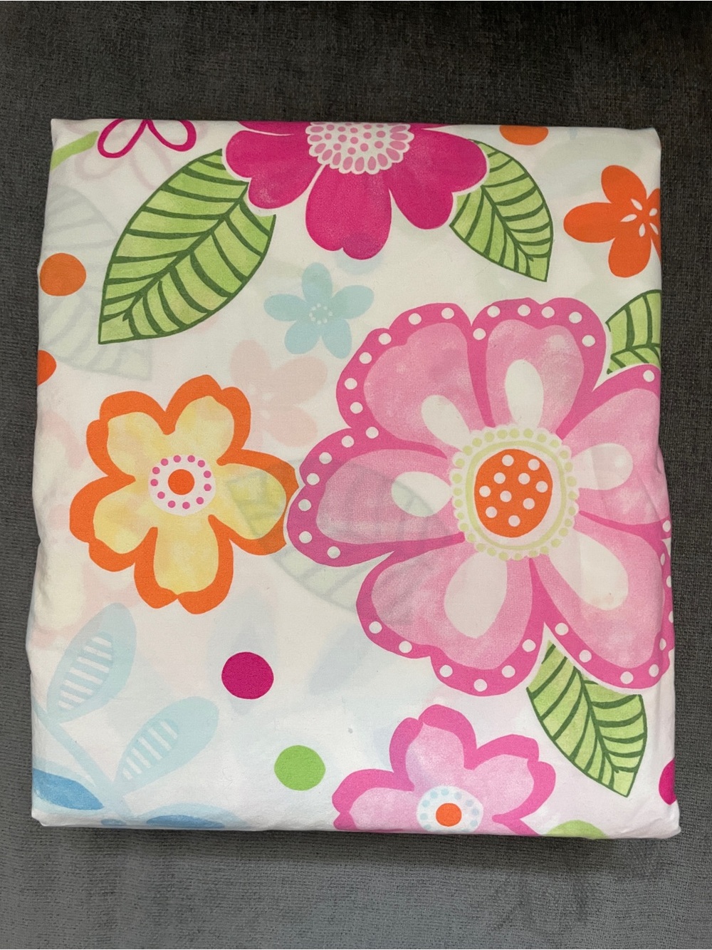 PBkids Pottery barn Kids Hibiscus Floral soft Cotton Twin Duvet Cover